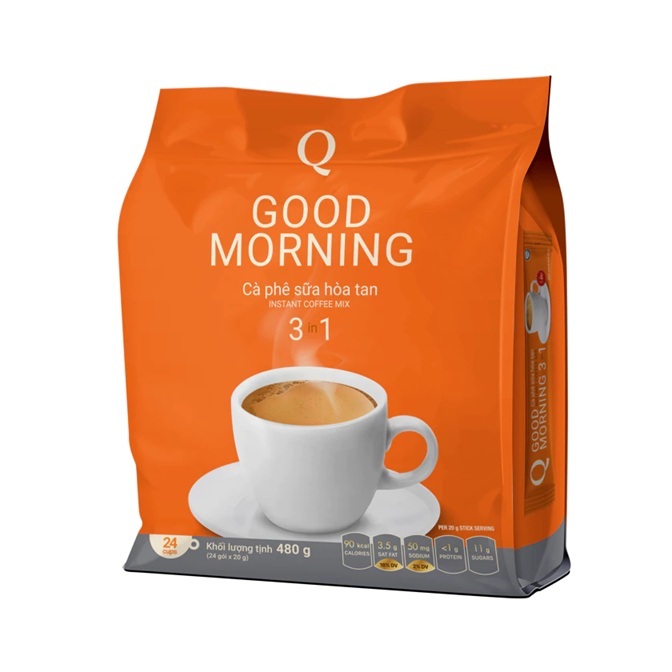 CÀ PHÊ SỮA HÒA TAN TRẦN QUANG (GOOD MORNING)