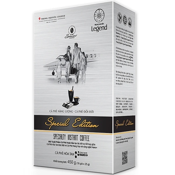 Trung Nguyên Legend - Cà phê hoà tan rang xay 3in1 Special Edition - Hộp 18 gói x 25gr