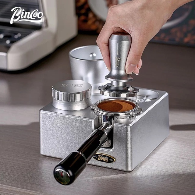 Bincoo Coffee Accessorie Pressing Powder Base Square Pressing Powder Base Pressing Powder Hammer Base Set 51